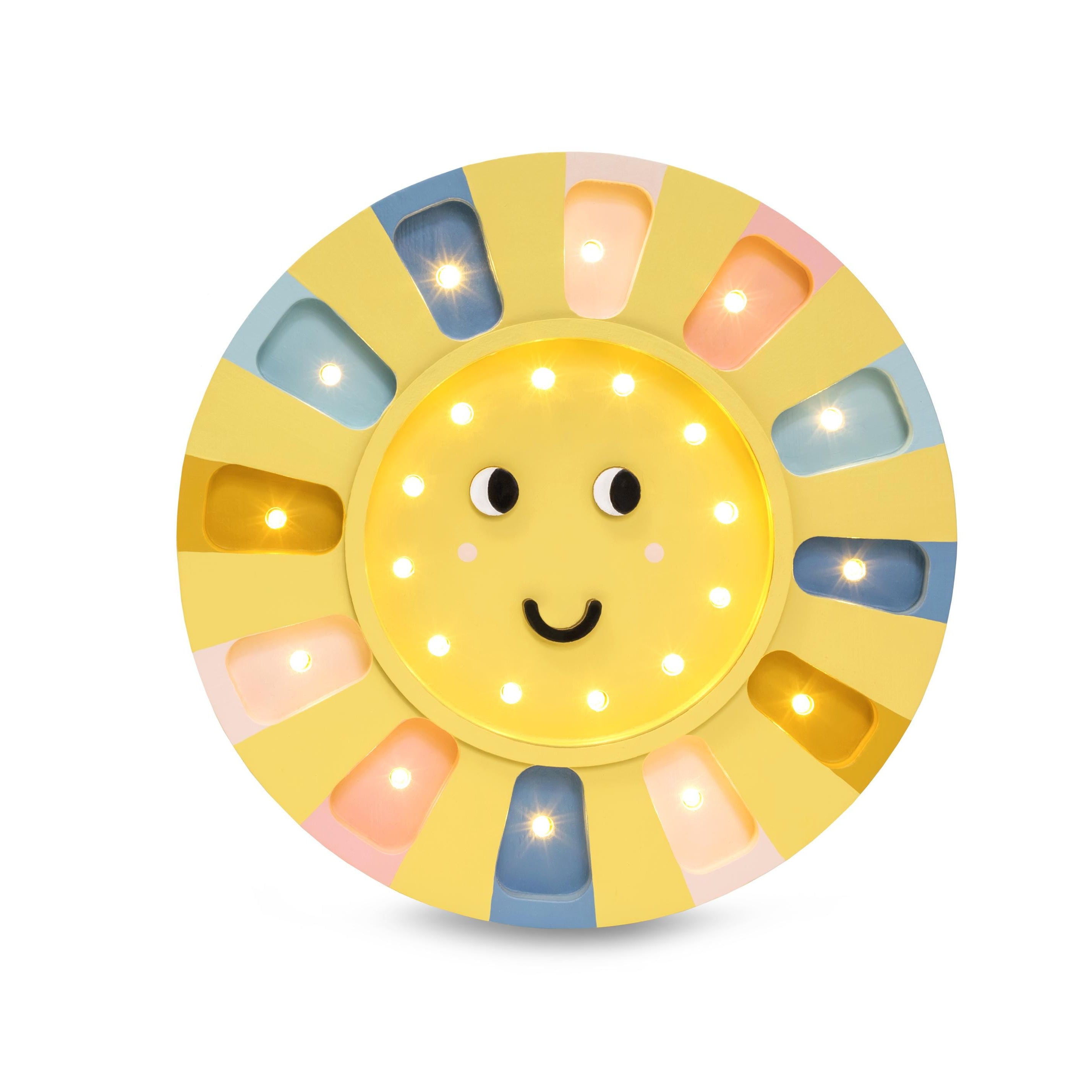 Niedliche Sonnenlampe für die Kinderzimmerdeko - Handgemachte, vom Himmel inspirierte Beleuchtung für Kinderzimmer - Handgefertigte Holzlampe fürs Kinderzimmer - Einzigartiges Babygeschenk