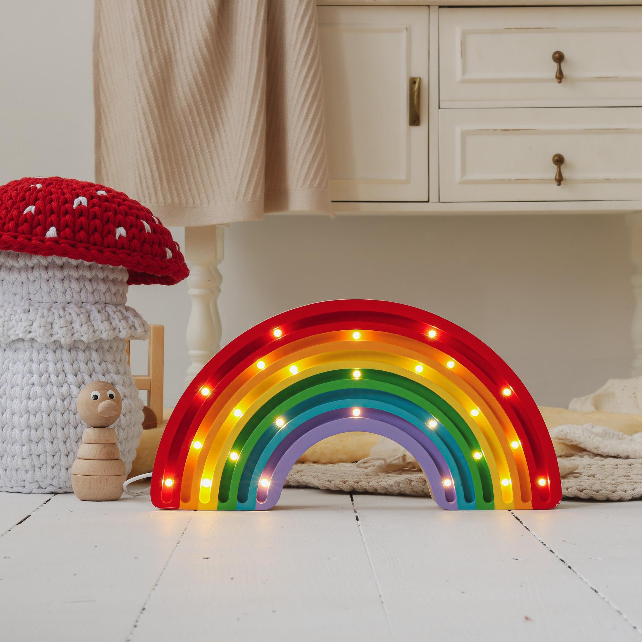 Wooden Rainbow Night Light Toodler Bedroom Lamp Montessori Baby Room Decor Montessori Rainbow Lamp Wooden Baby Lamp Nursery Room Decor