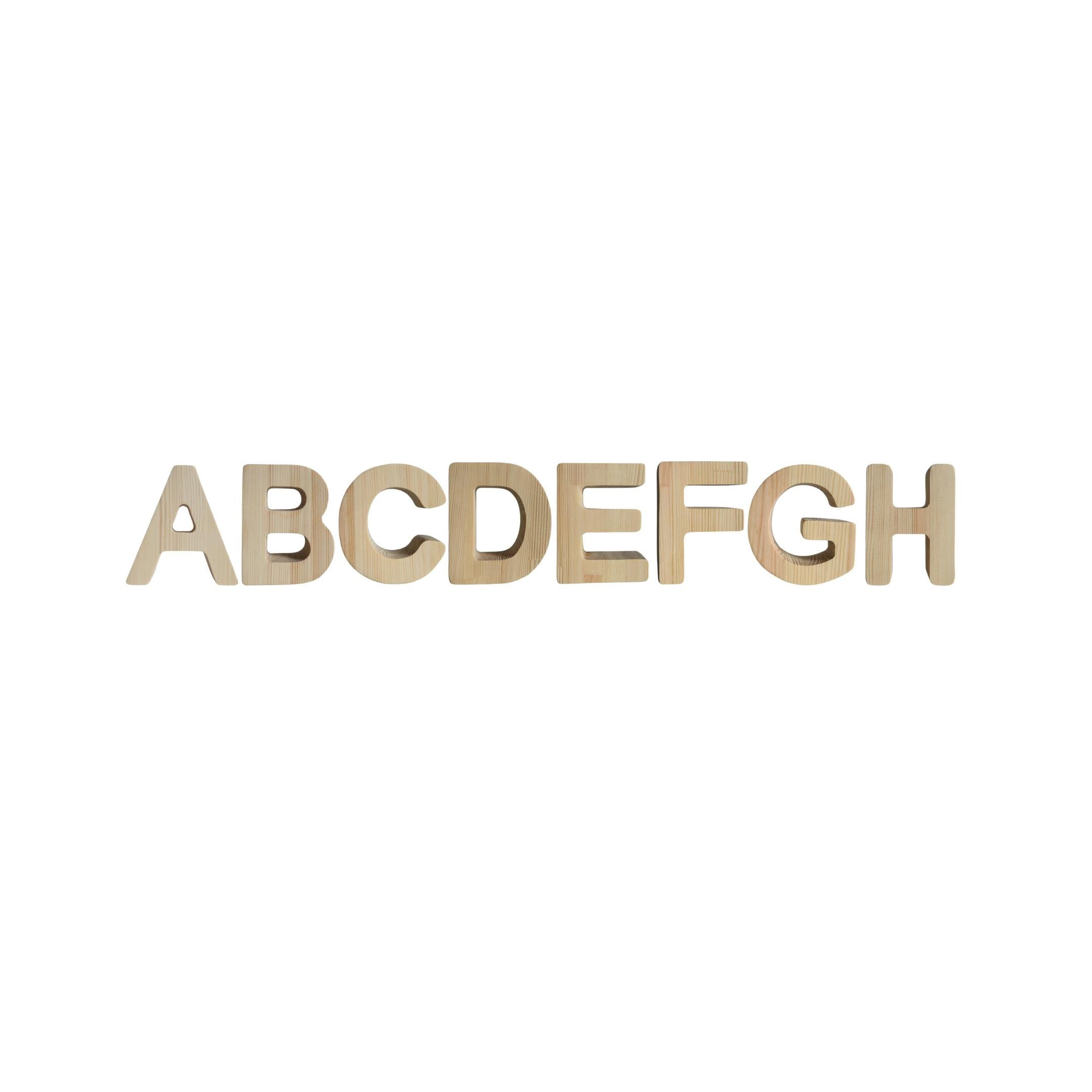 Personalisierter Holzbuchstabe, dekoratives Alphabet für Kinderzimmerwand oder Regal, Namensschild, individuelles Wort, Initiale, Geschenk für Baby, Kind, Kinderzimmerdeko