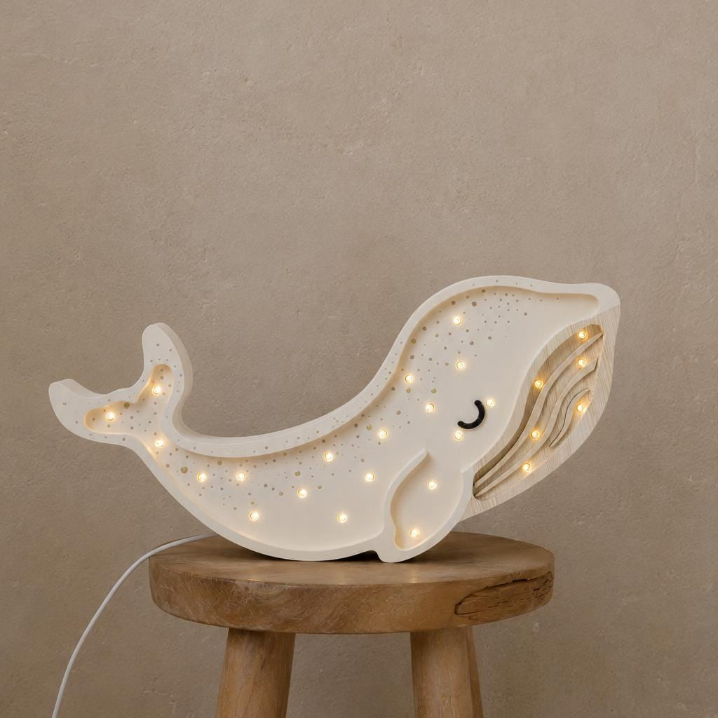 Adorable Whale Lamp Nursery Decor Handmade Ocean Theme Baby Room Decor Handcrafted Wooden Nursery Lamp Unique Baby Gift Wooden Night Light