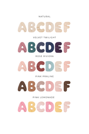 Wooden Bubble Letters | Create Your Own Name