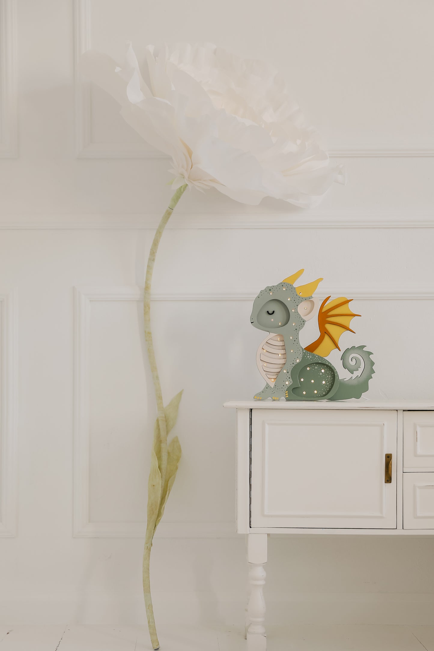 Little Lights Dragon Night Light | Hunter Green