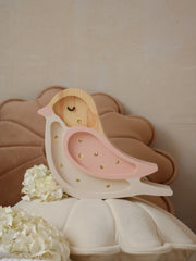 Little Lights Bird Mini Night Light | Strawberry Cream