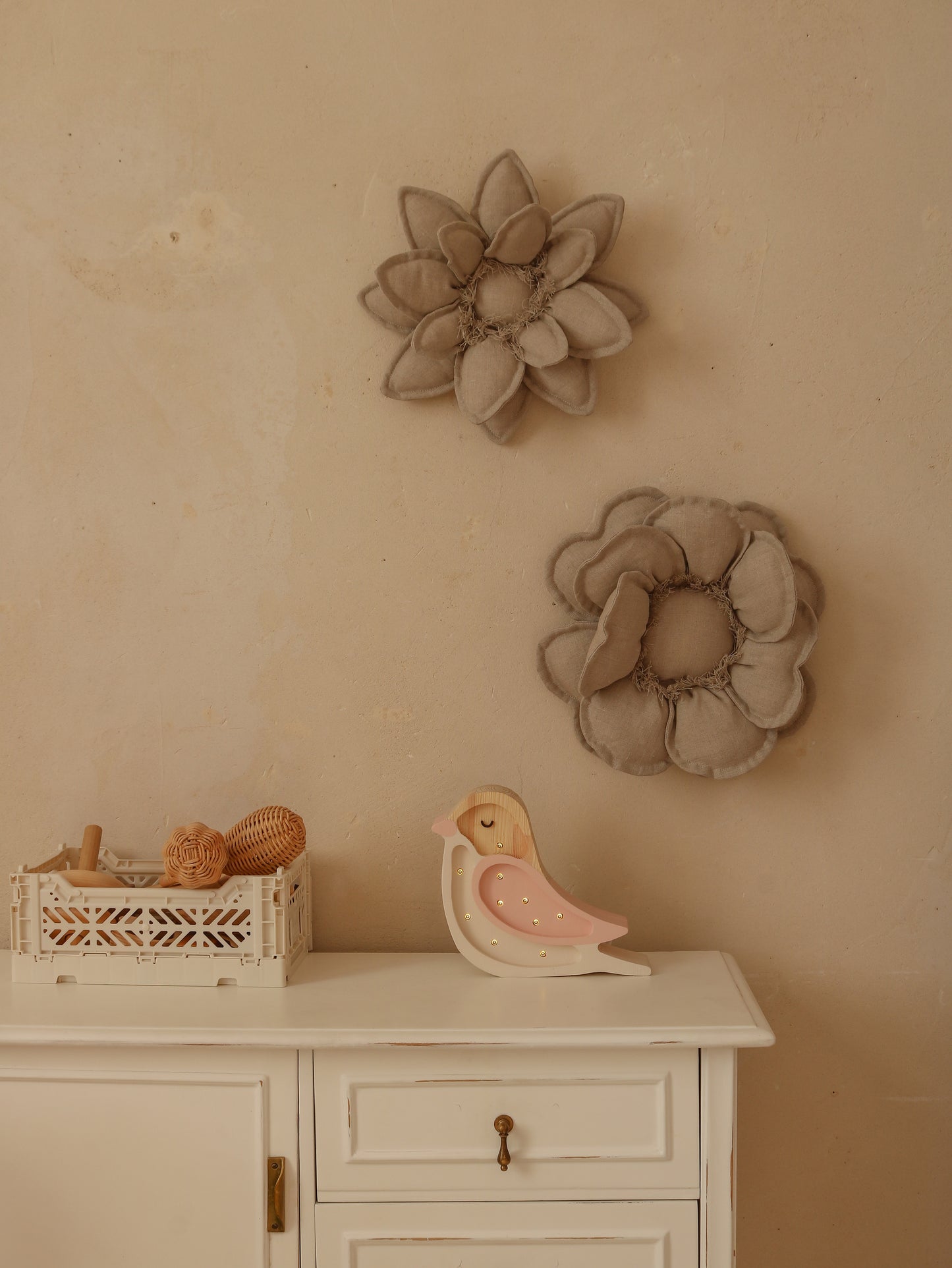 Little Lights Bird Mini Night Light | Strawberry Cream