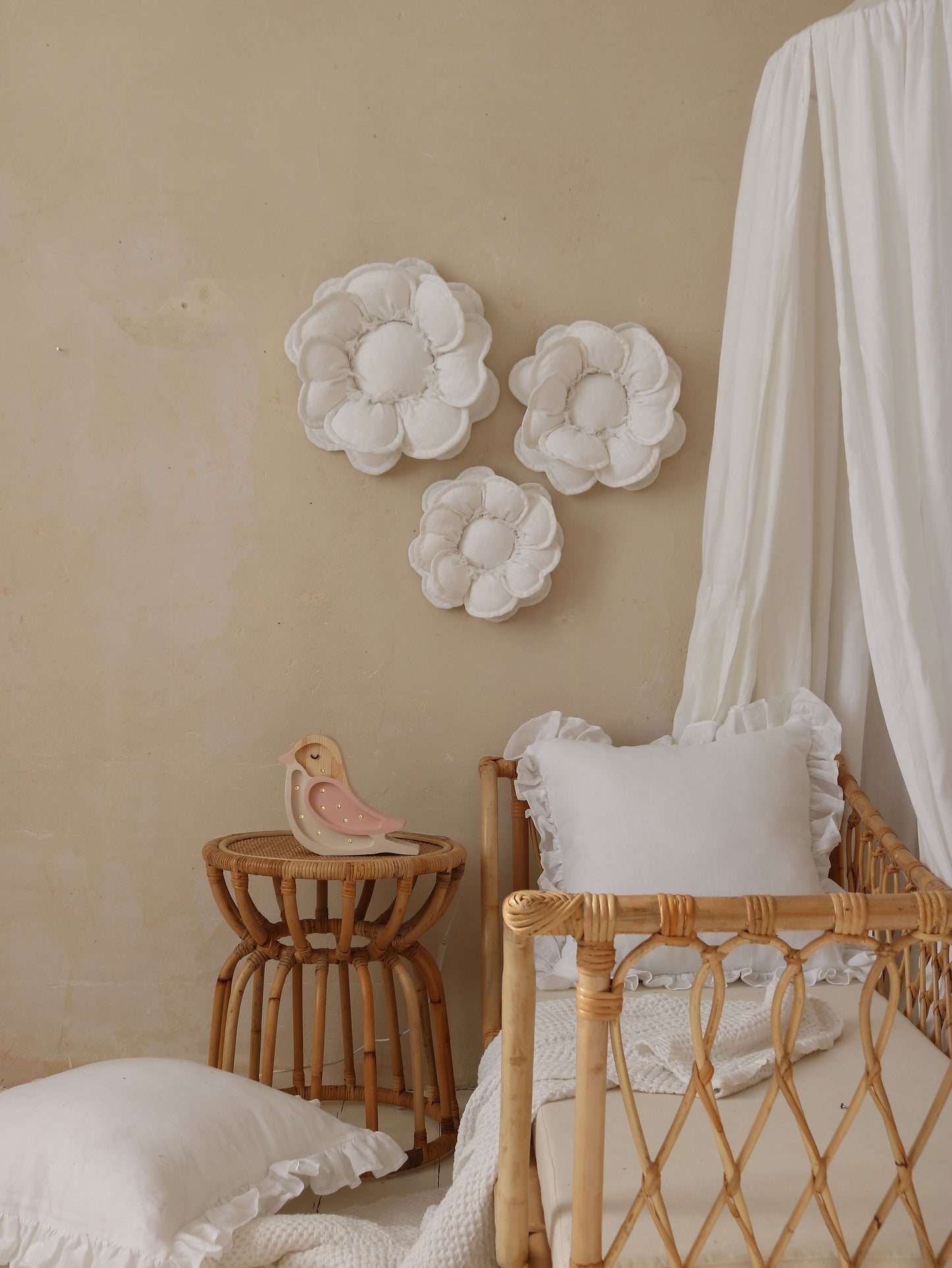 Little Lights Bird Mini Night Light | Strawberry Cream
