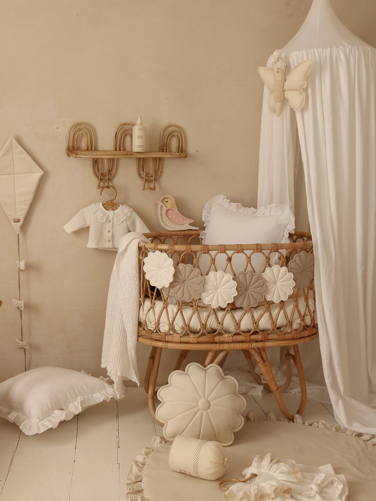 Little Lights Bird Mini Night Light | Strawberry Cream
