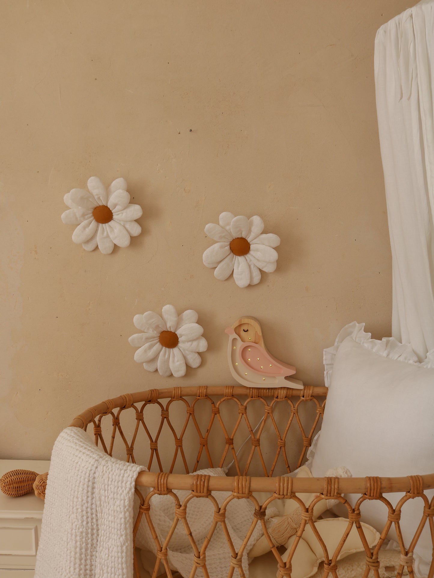 Little Lights Bird Mini Night Light | Strawberry Cream