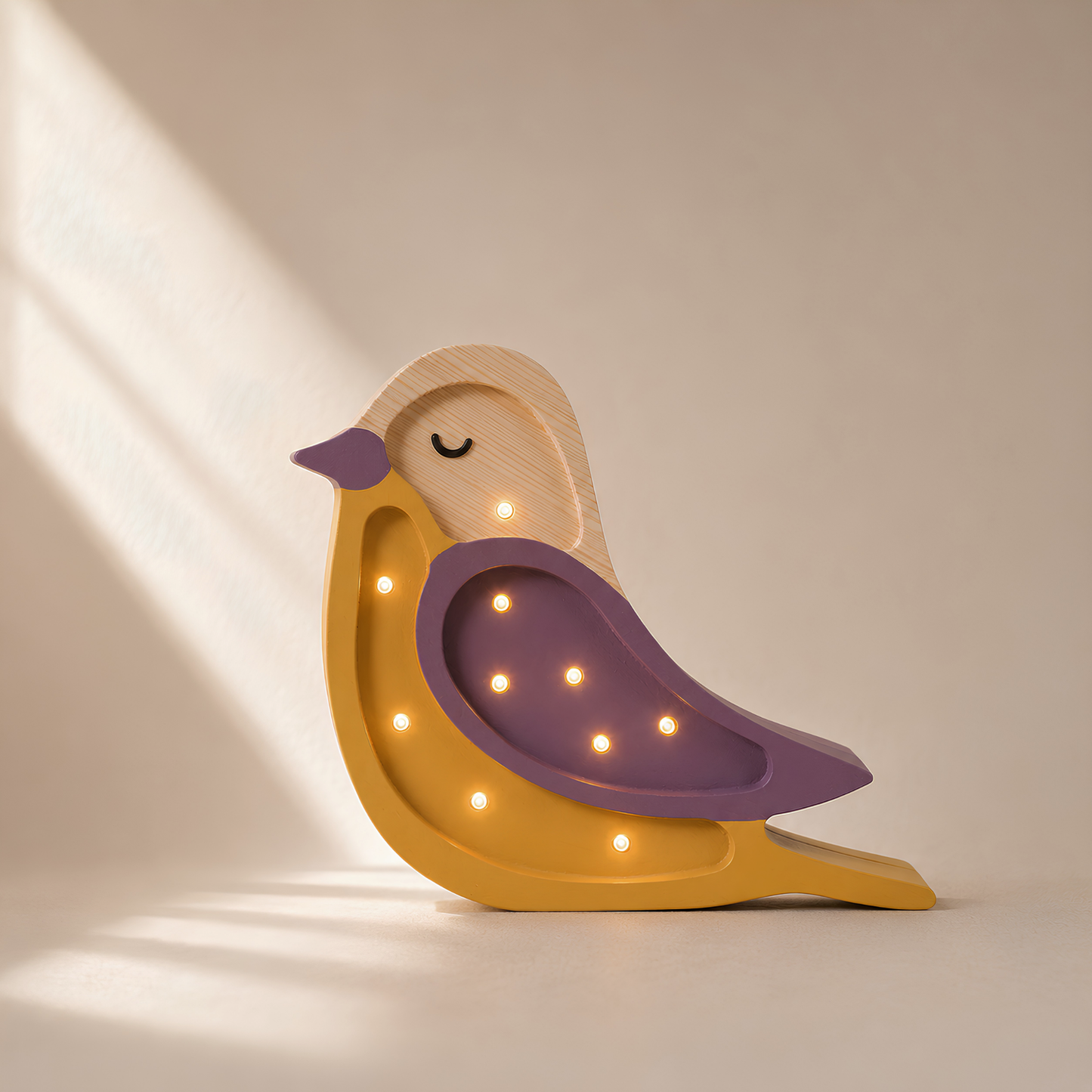 Little Lights Bird Mini Night Light | Maroon