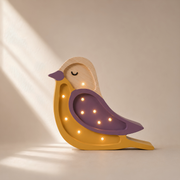 Little Lights Bird Mini Night Light | Maroon
