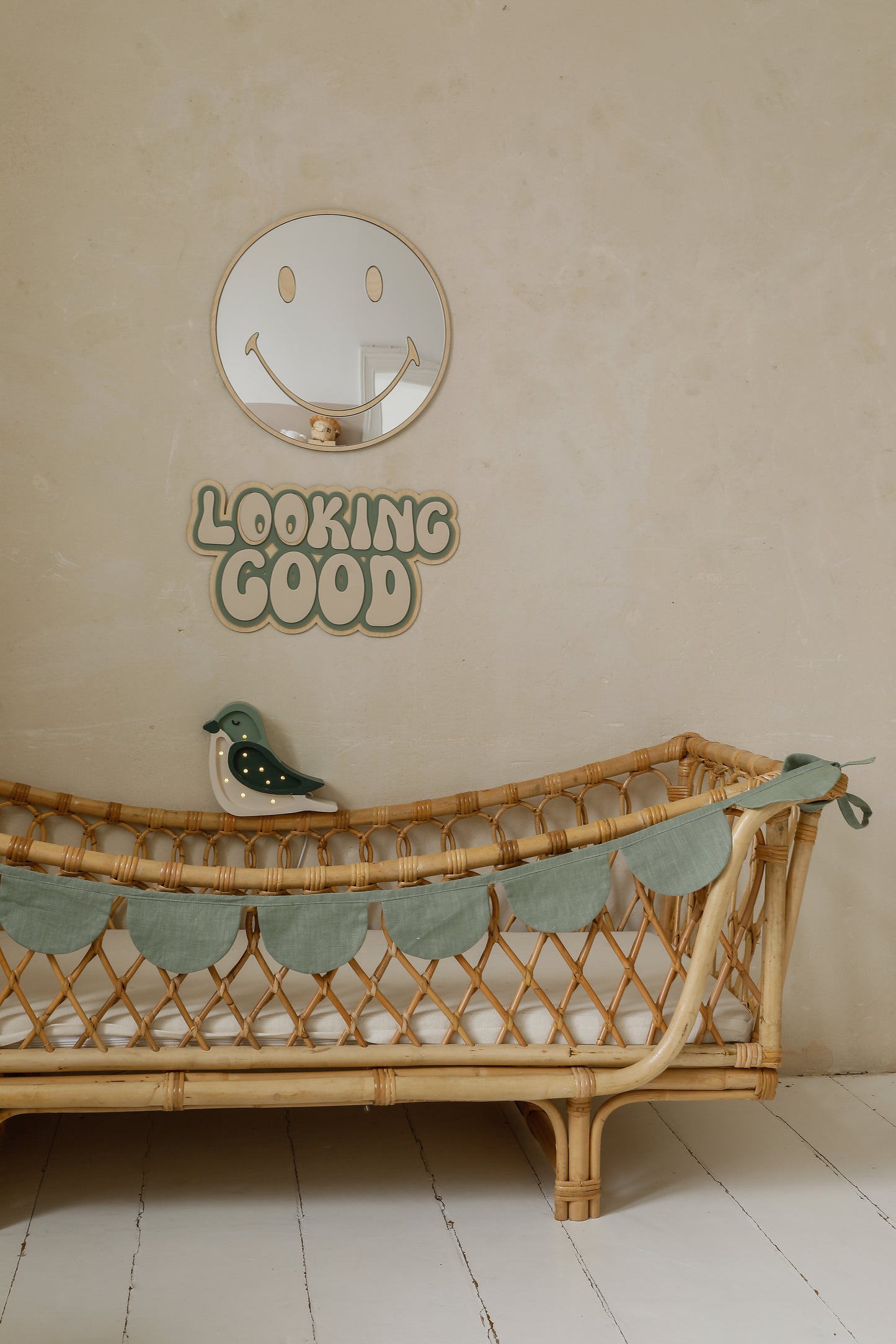 Little Lights Bird Mini Night Light | Pistachio Cream