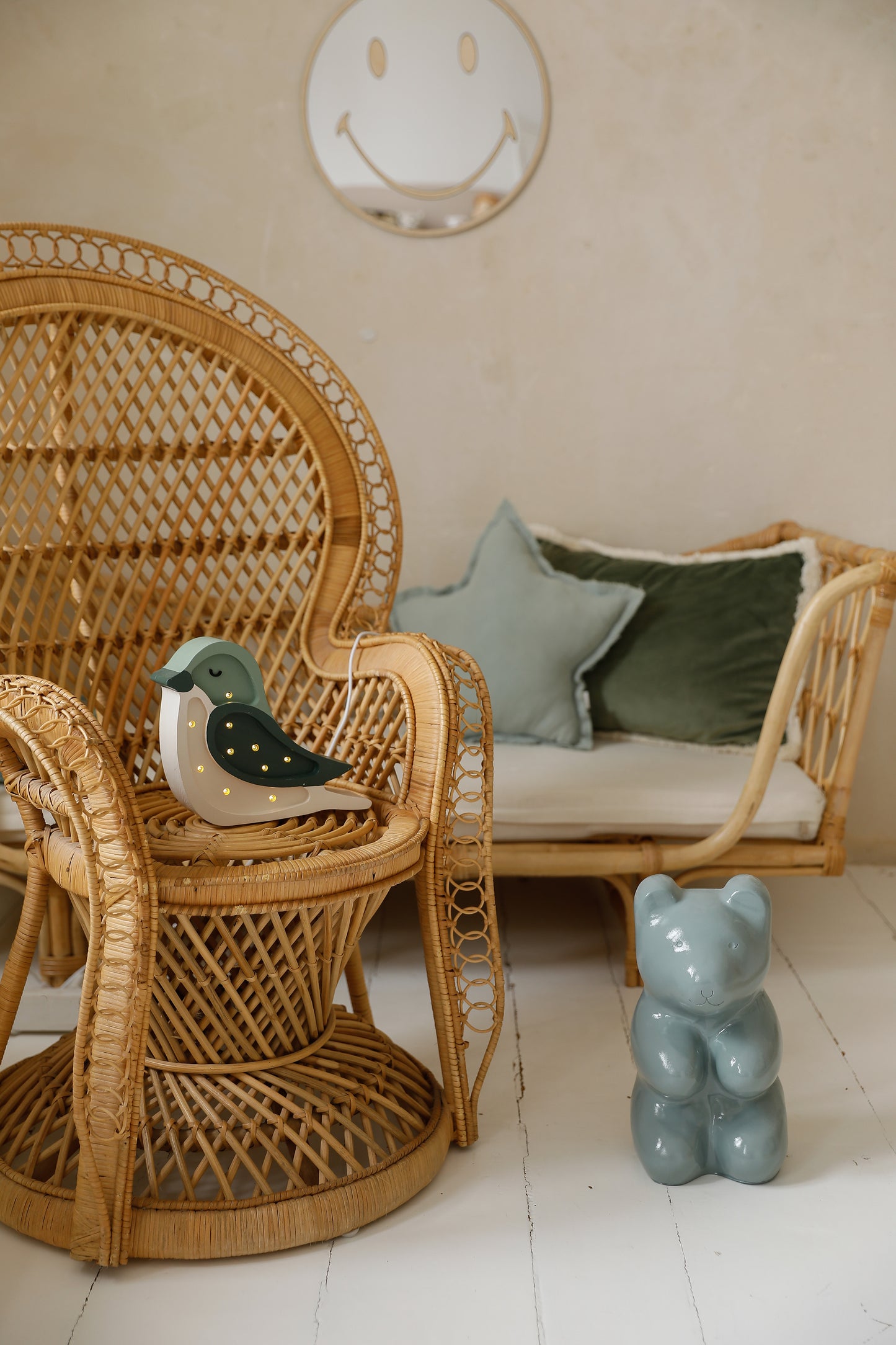 Little Lights Bird Mini Night Light | Pistachio Cream