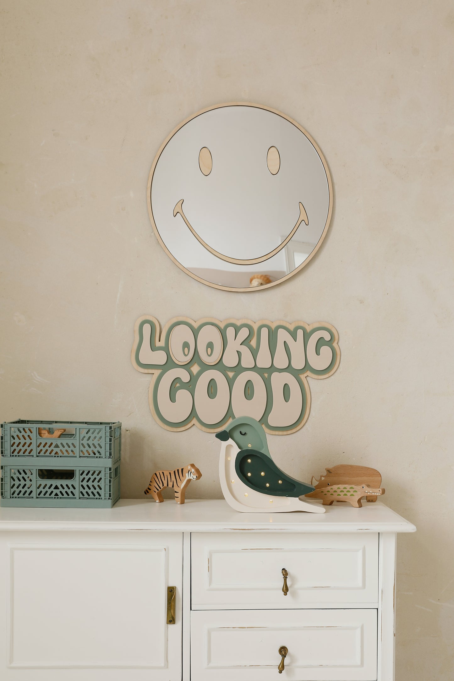 Little Lights Bird Mini Night Light | Pistachio Cream