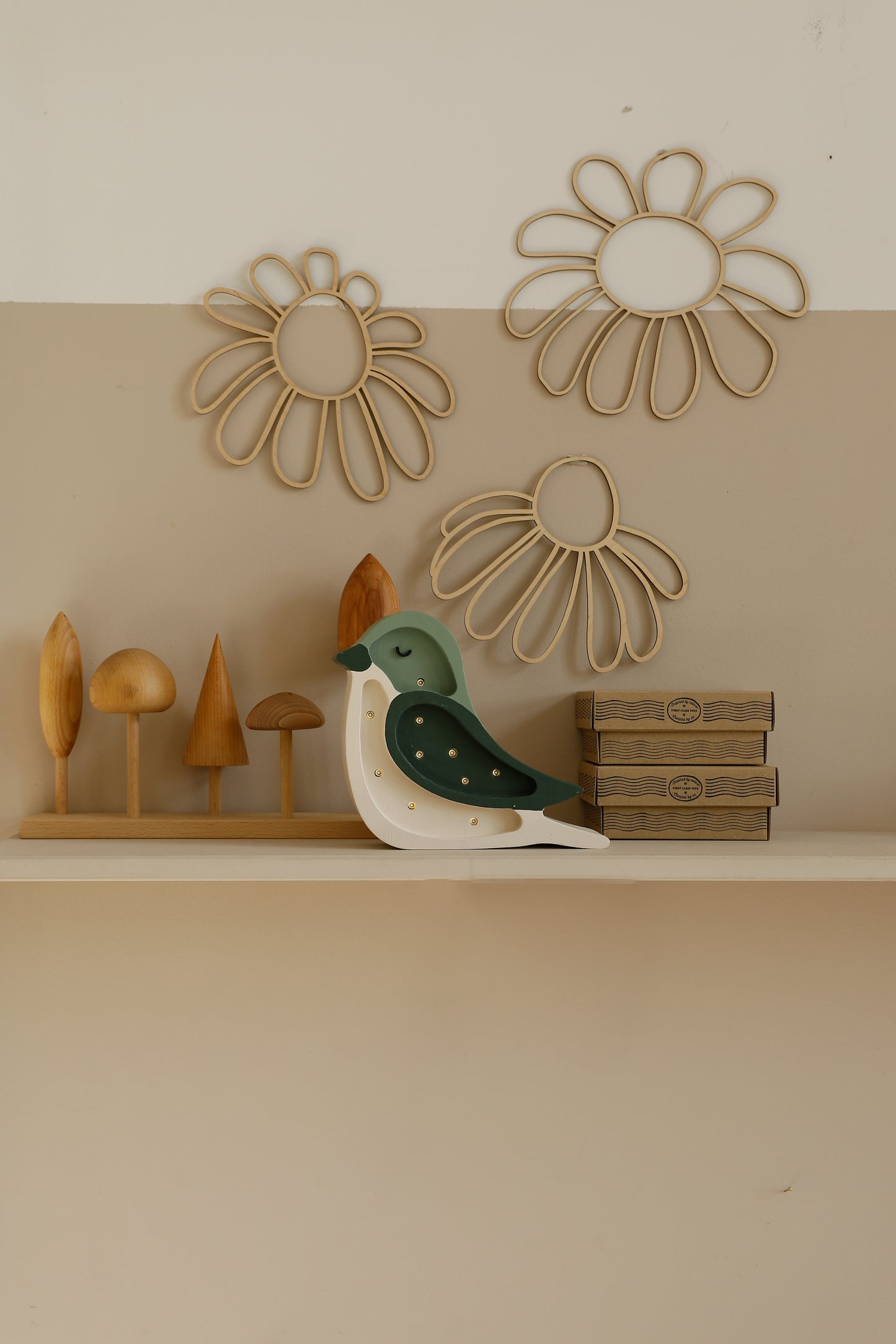 Little Lights Bird Mini Night Light | Pistachio Cream