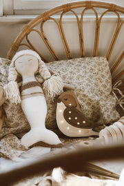 Lampka Nocna Ptaszek Mini Little Lights | Coffee Beige
