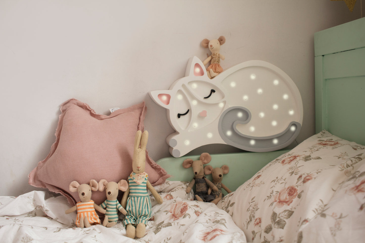 Little Lights Cat Night Light | White