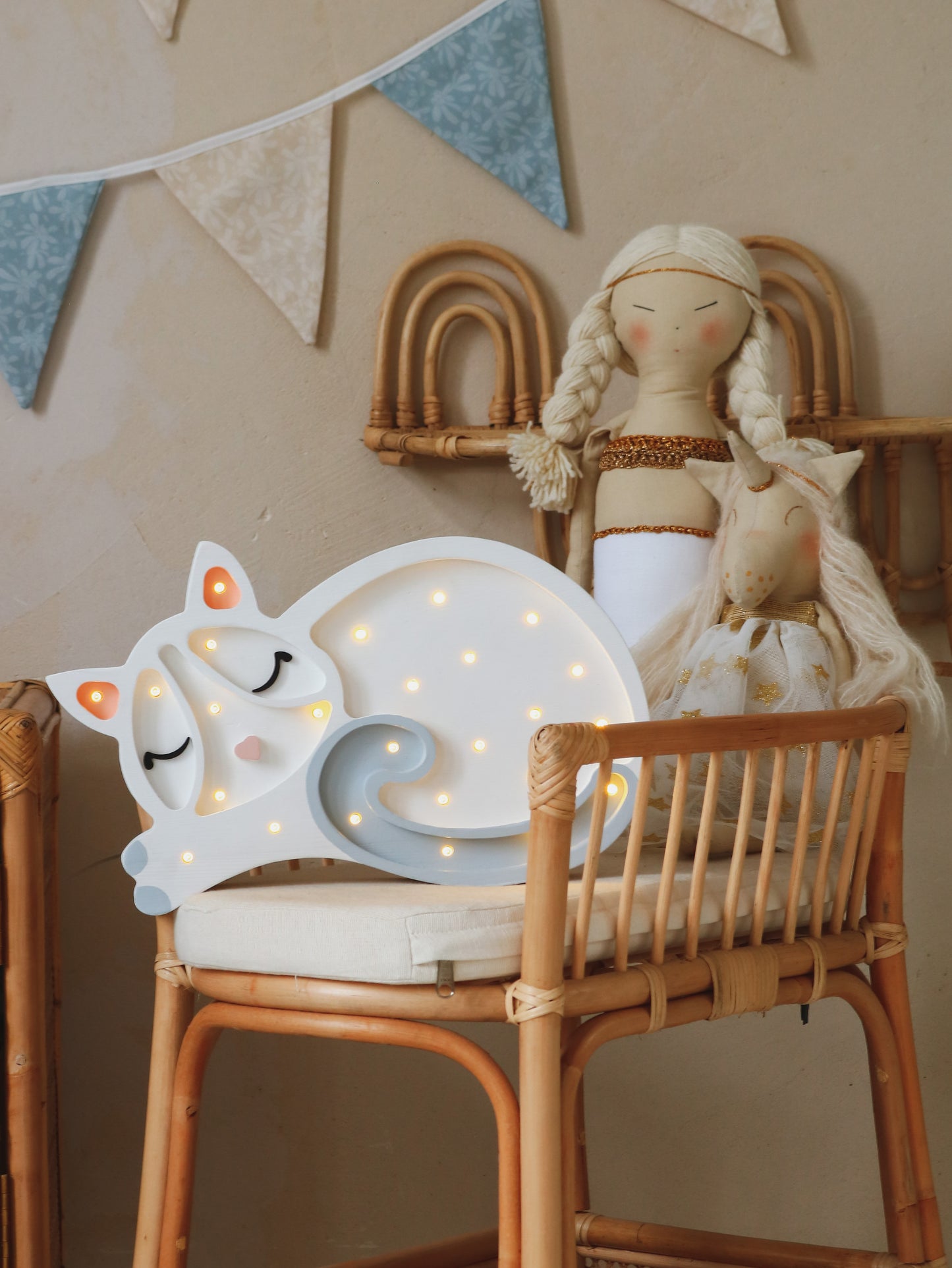 Little Lights Cat Night Light | White
