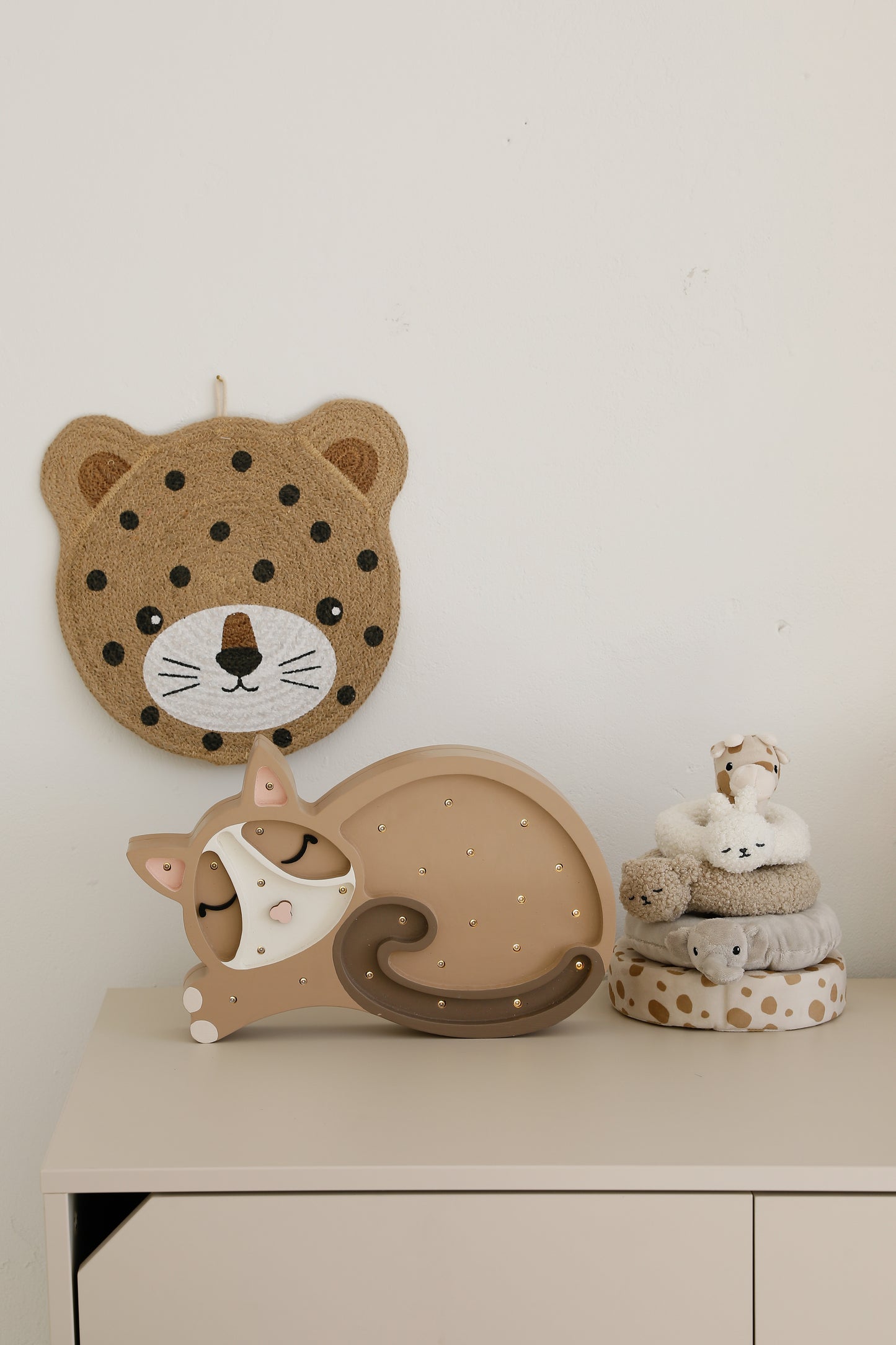 Little Lights Cat Night Light | Cappuccino