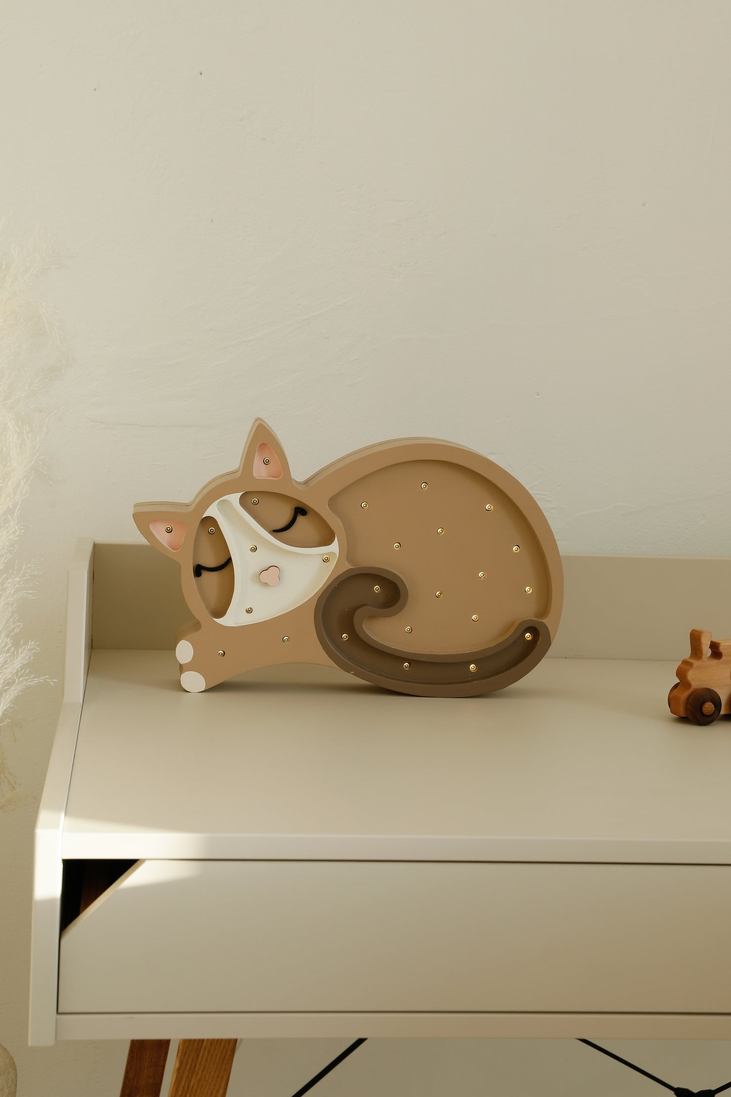 Little Lights Cat Night Light | Cappuccino