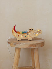 Little Lights Crocodile Mini Night Light  | Caribbean Wood