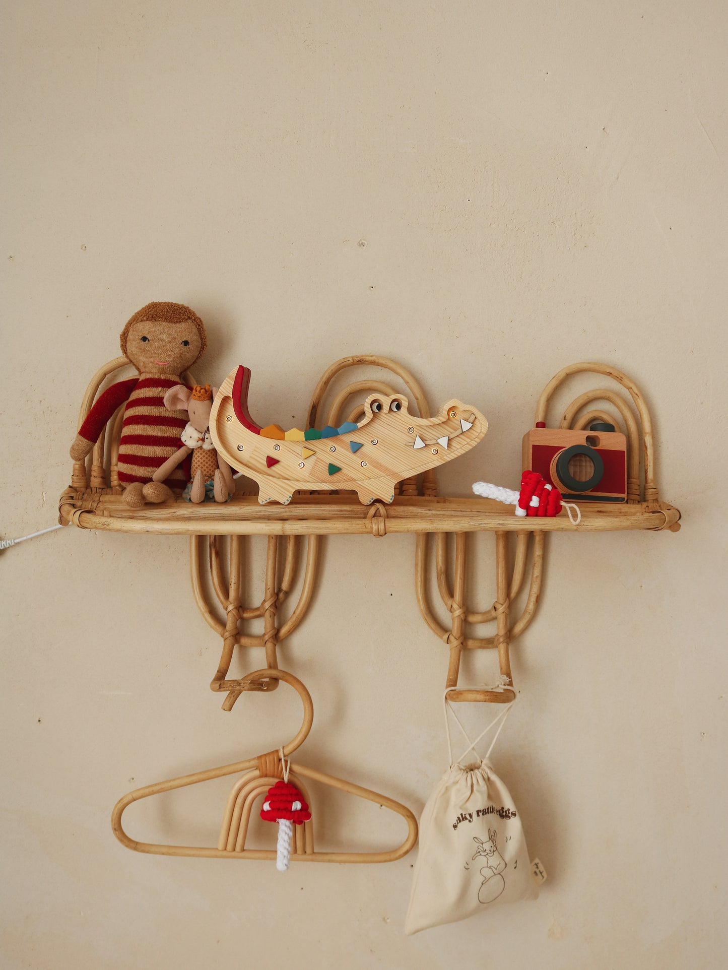 Little Lights Crocodile Mini Night Light  | Caribbean Wood