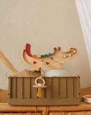 Little Lights Crocodile Mini Night Light  | Caribbean Wood