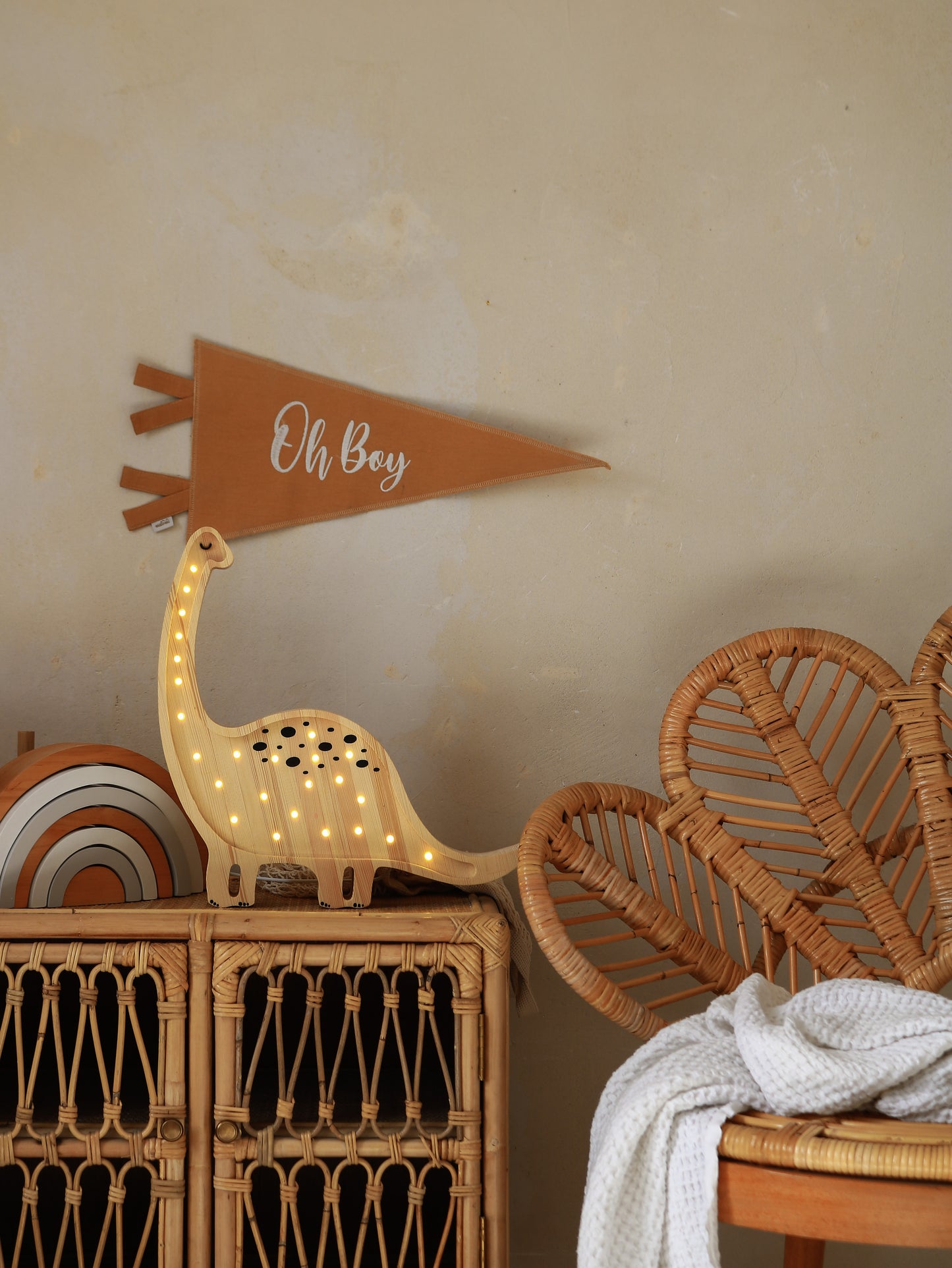 Little Lights Dino Diplodocus Night Light | Jurassic Wood