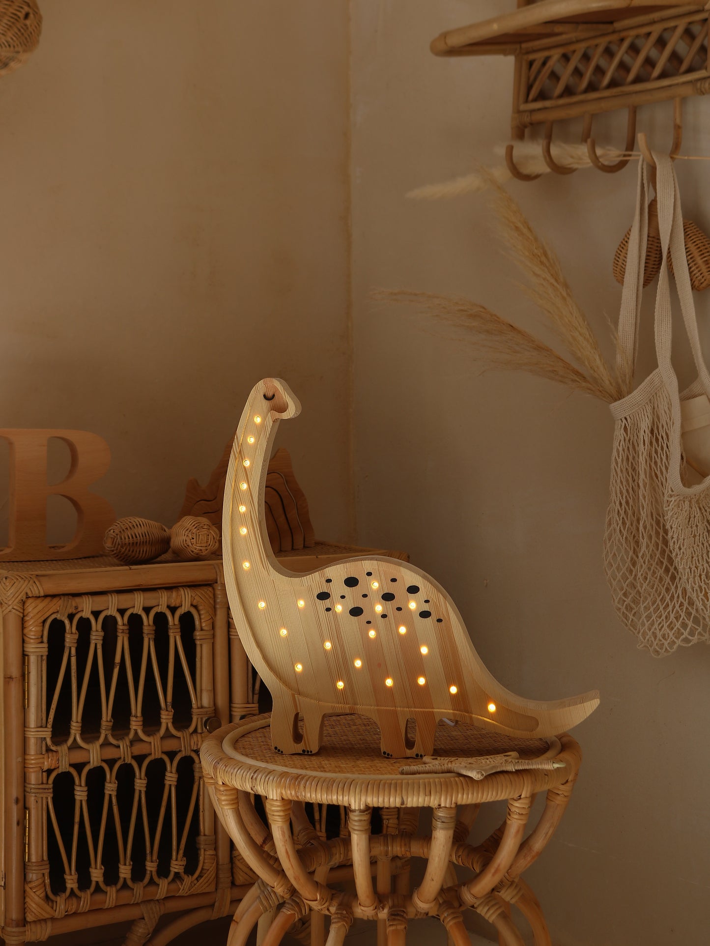 Little Lights Dino Diplodocus Night Light | Jurassic Wood
