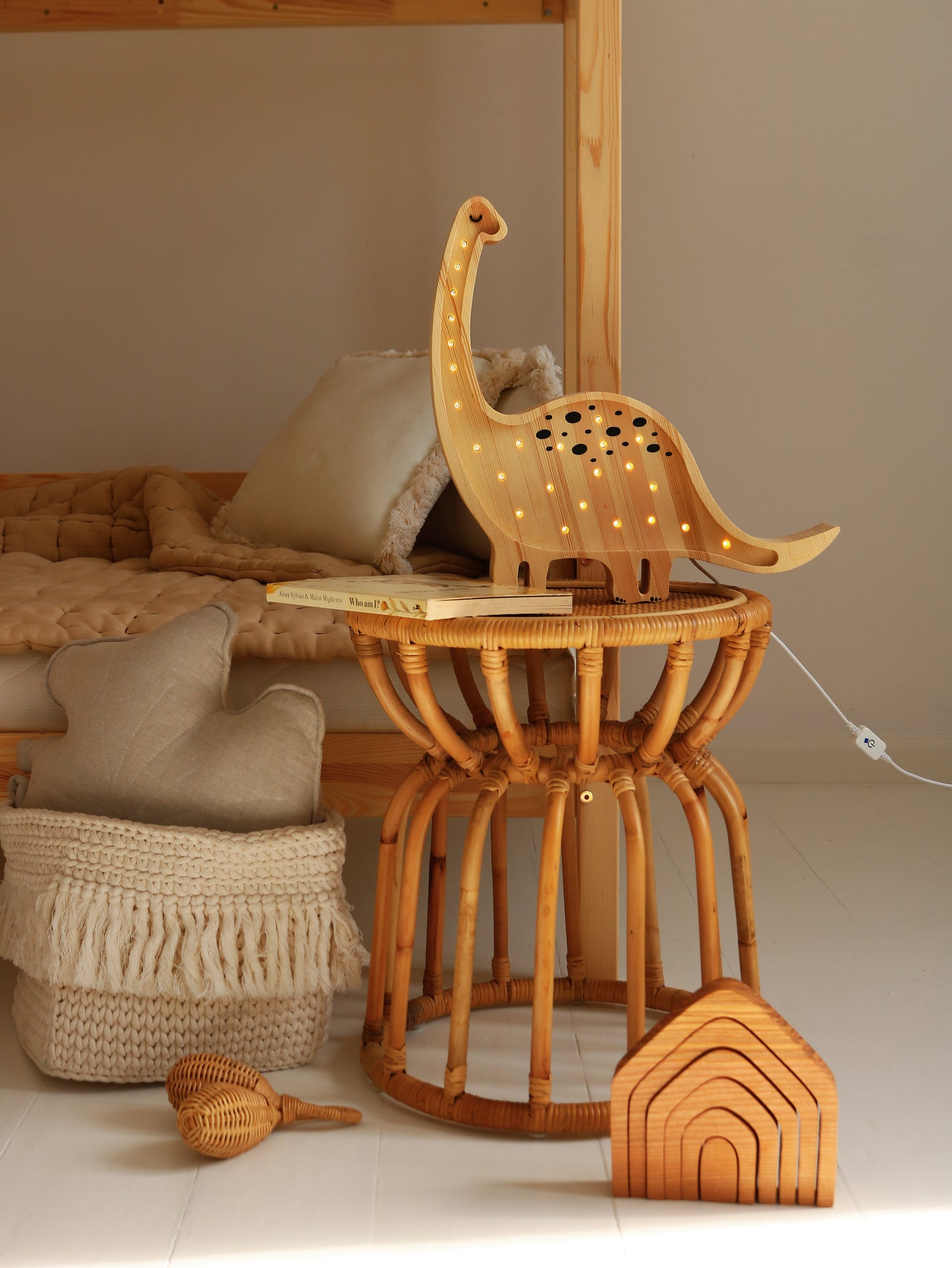 Little Lights Dino Diplodocus Night Light | Jurassic Wood