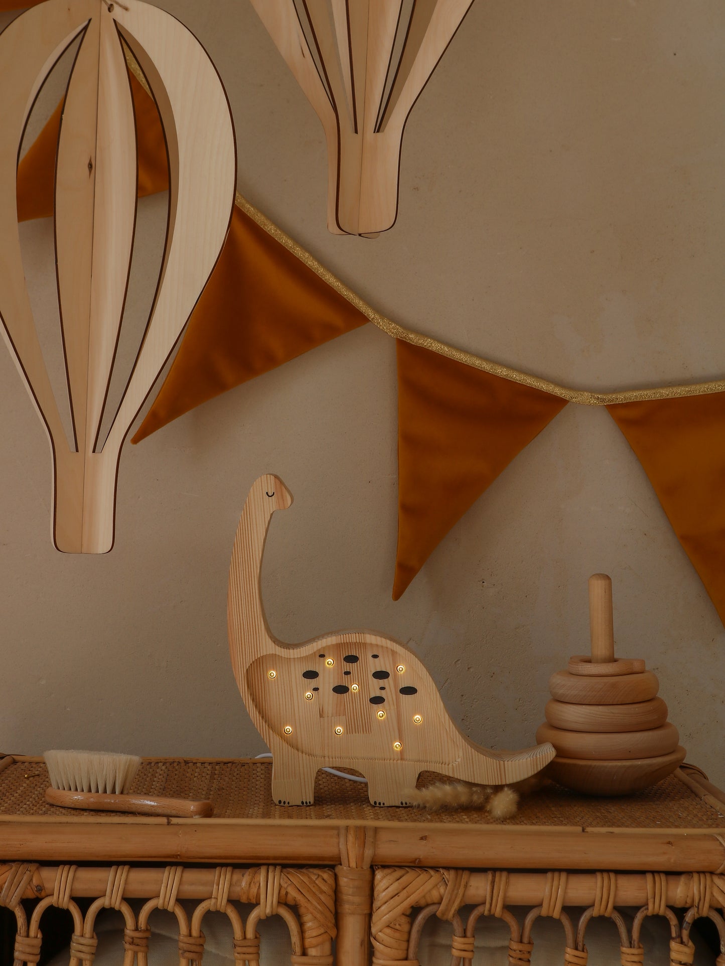 Little Lights Dino Diplodocus Mini-Nachtlicht | Jurassic Wood