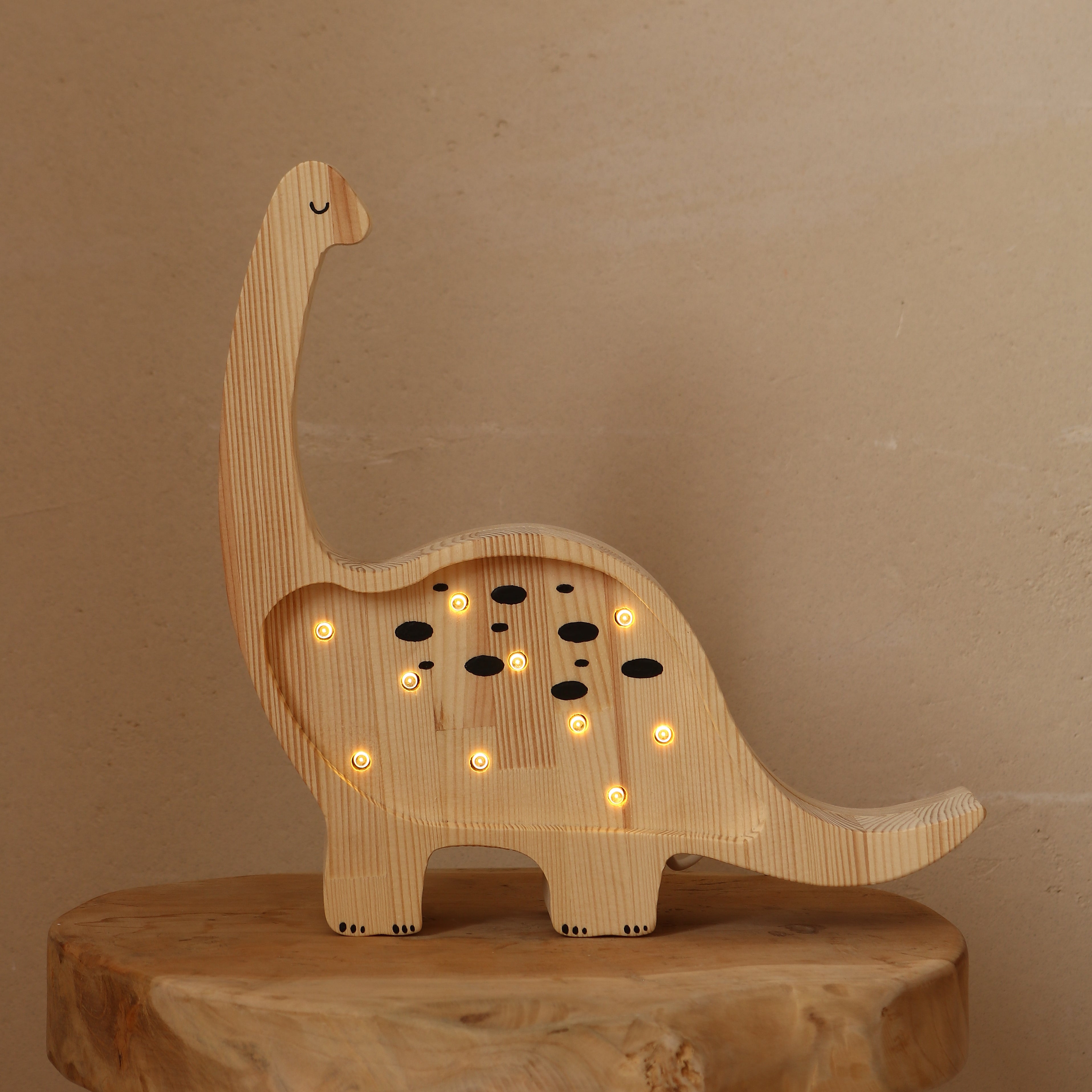 Little Lights Dino Diplodocus Mini-Nachtlicht | Jurassic Wood