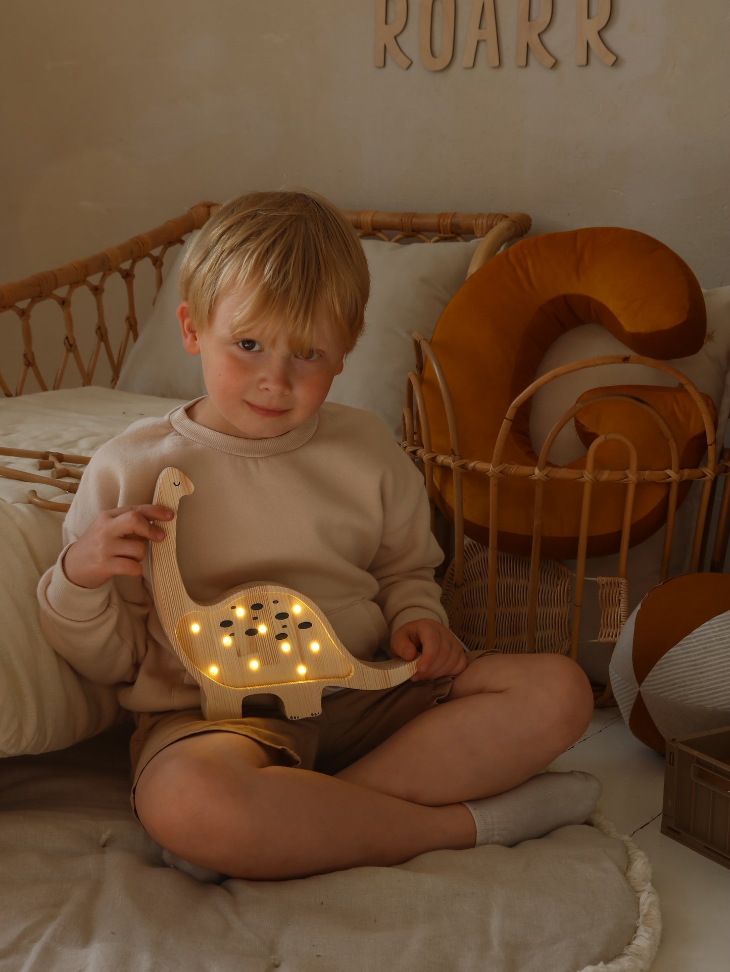 Little Lights Dino Diplodocus Mini-Nachtlicht | Jurassic Wood