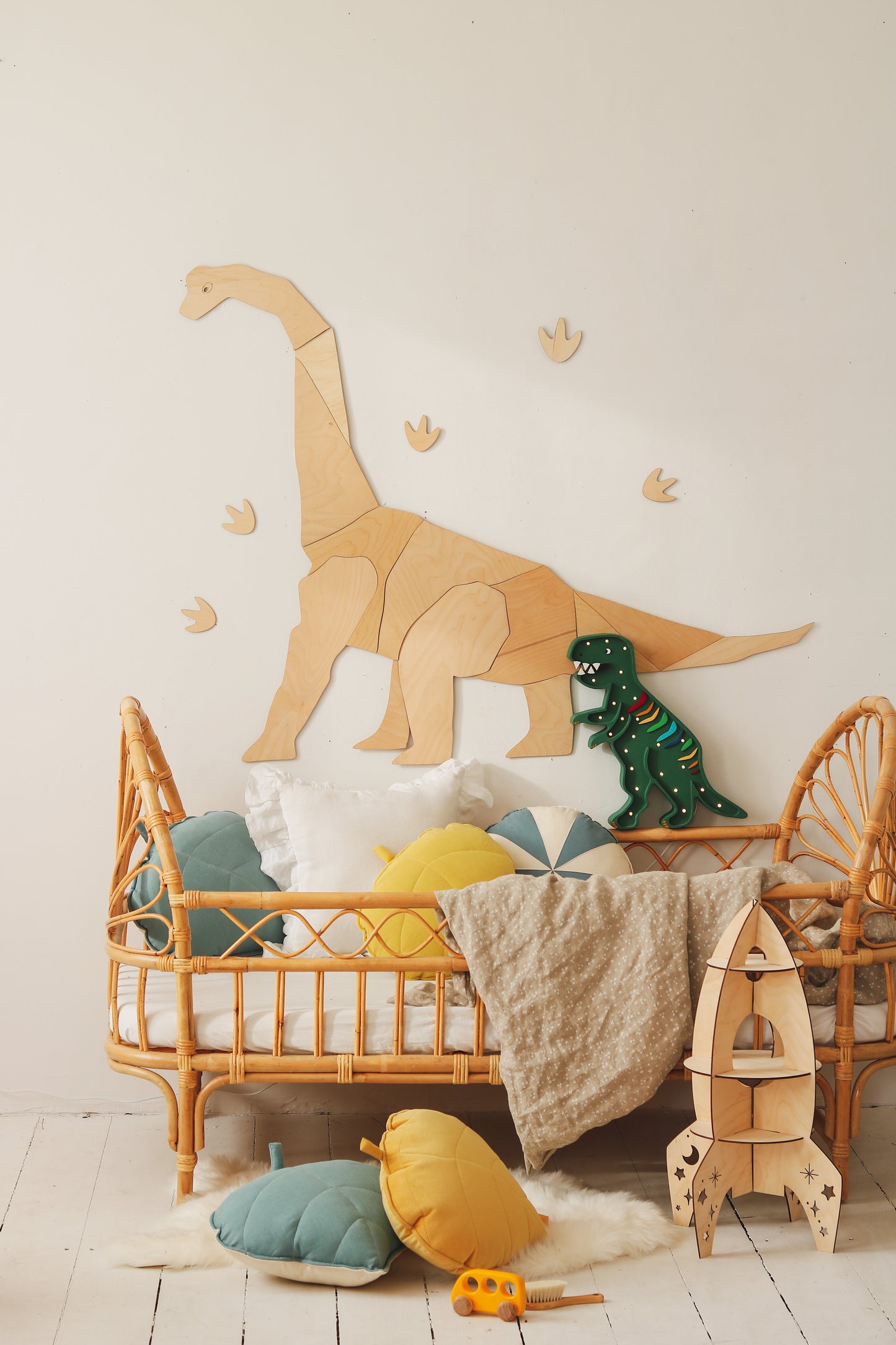 Little Lights T.Rex Dinosaur Night Light | Rainbow Green