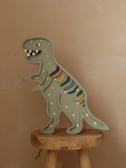 Little Lights T.Rex Dinosaur Night Light | Khaki Pastel