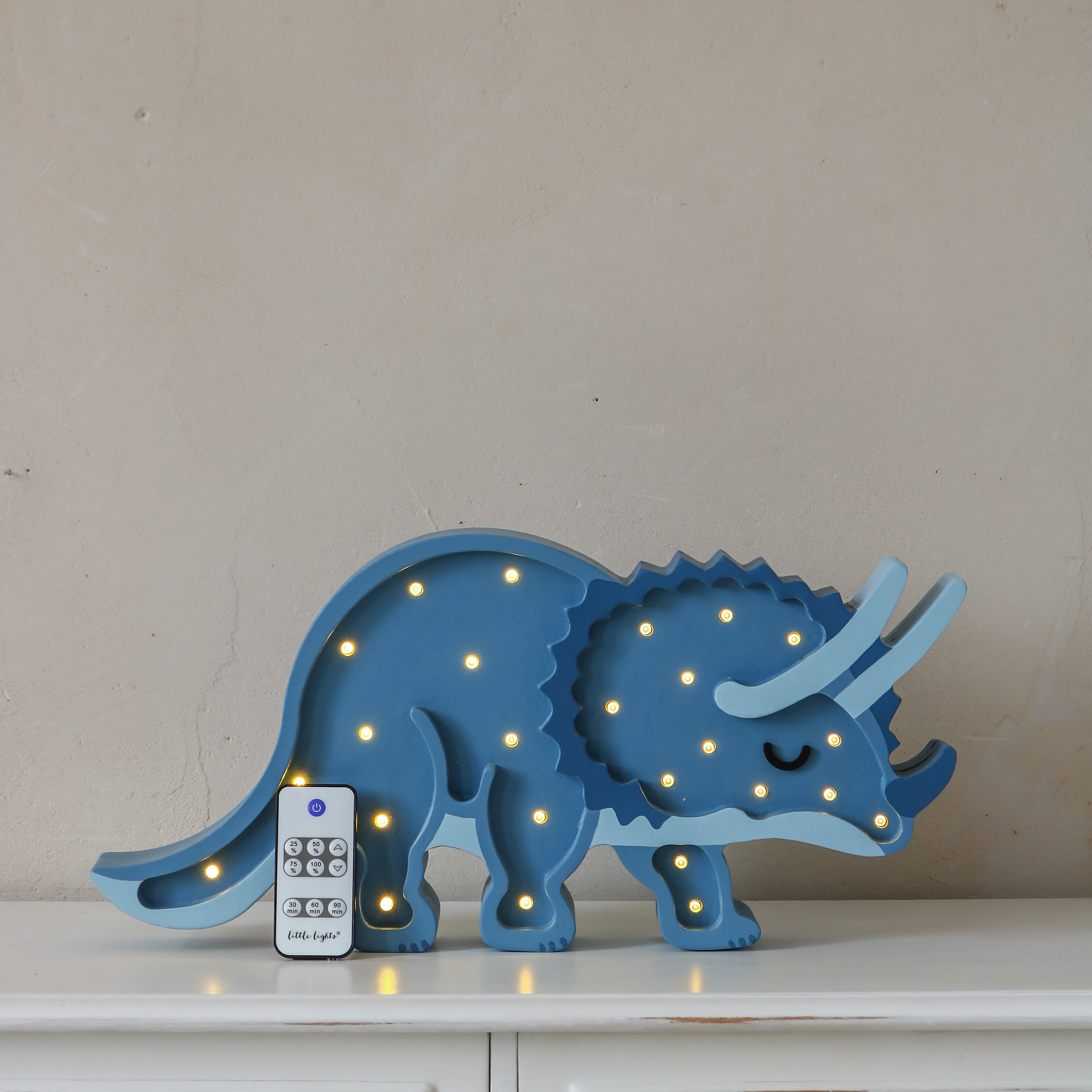 Little Lights Triceratops Night Light | Jurassic Navy