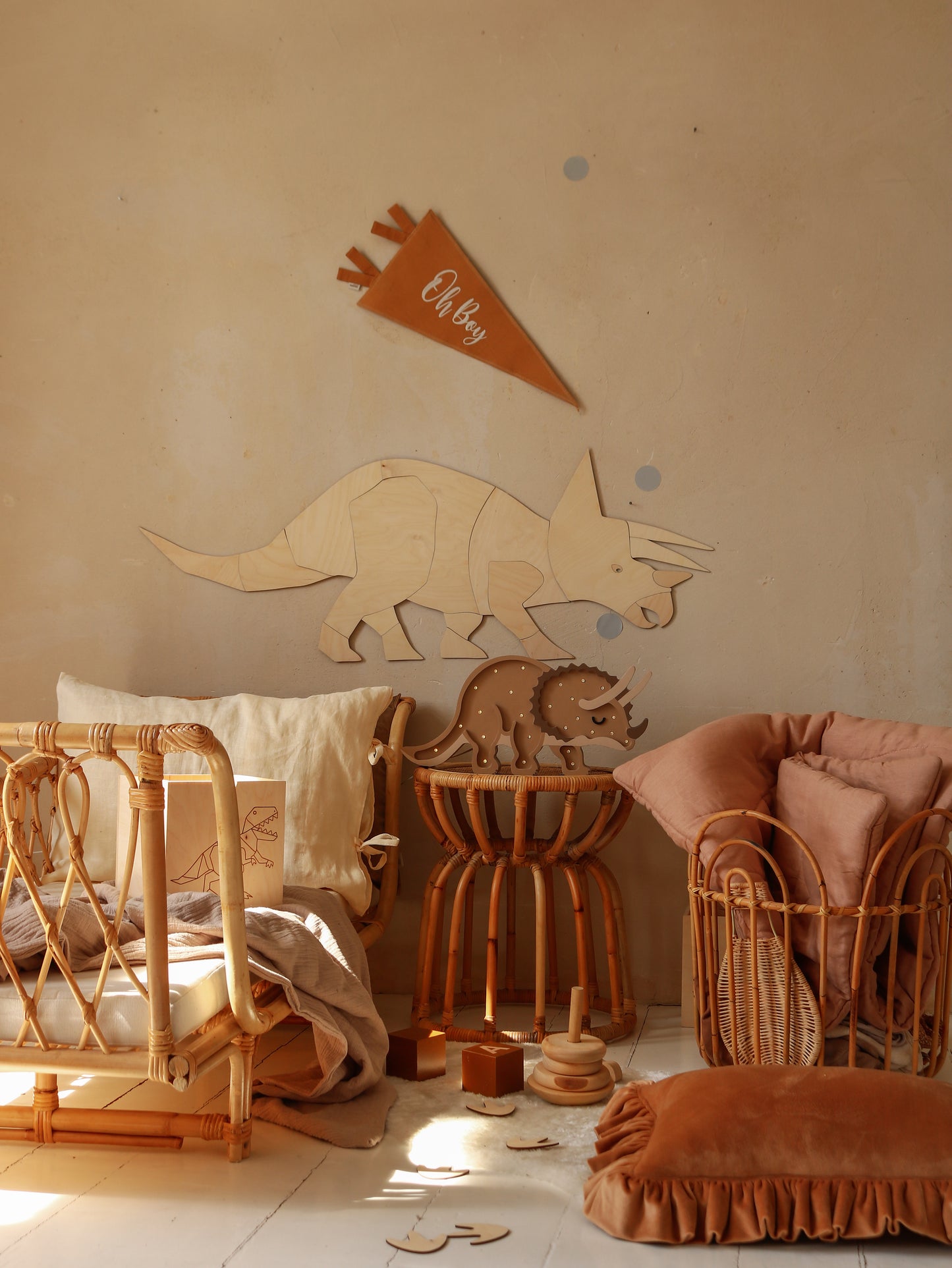 Little Lights Dino Triceratops Nachtlicht | Paleo Sand