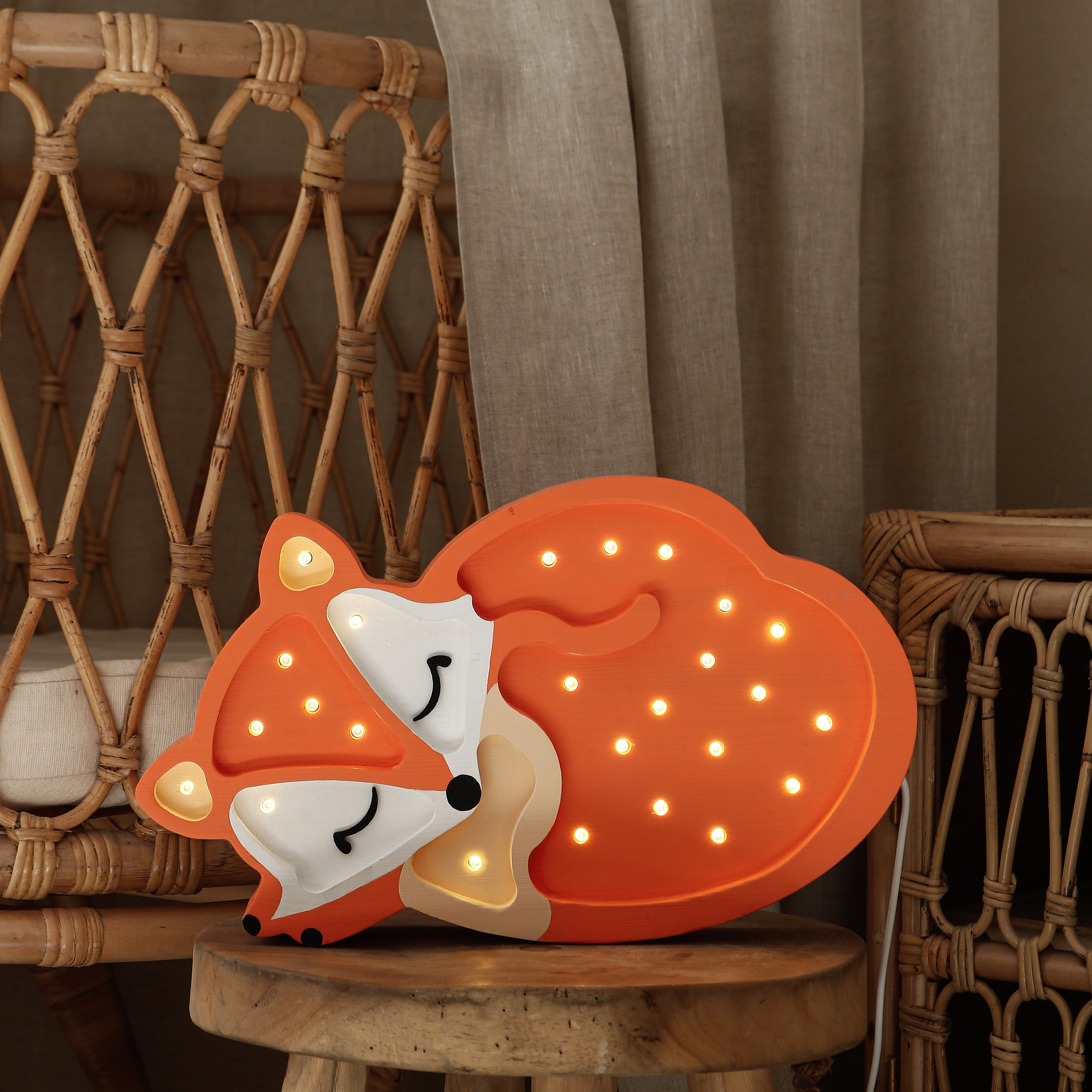 Little Lights Fox Lamp Night Light | Orange Wild