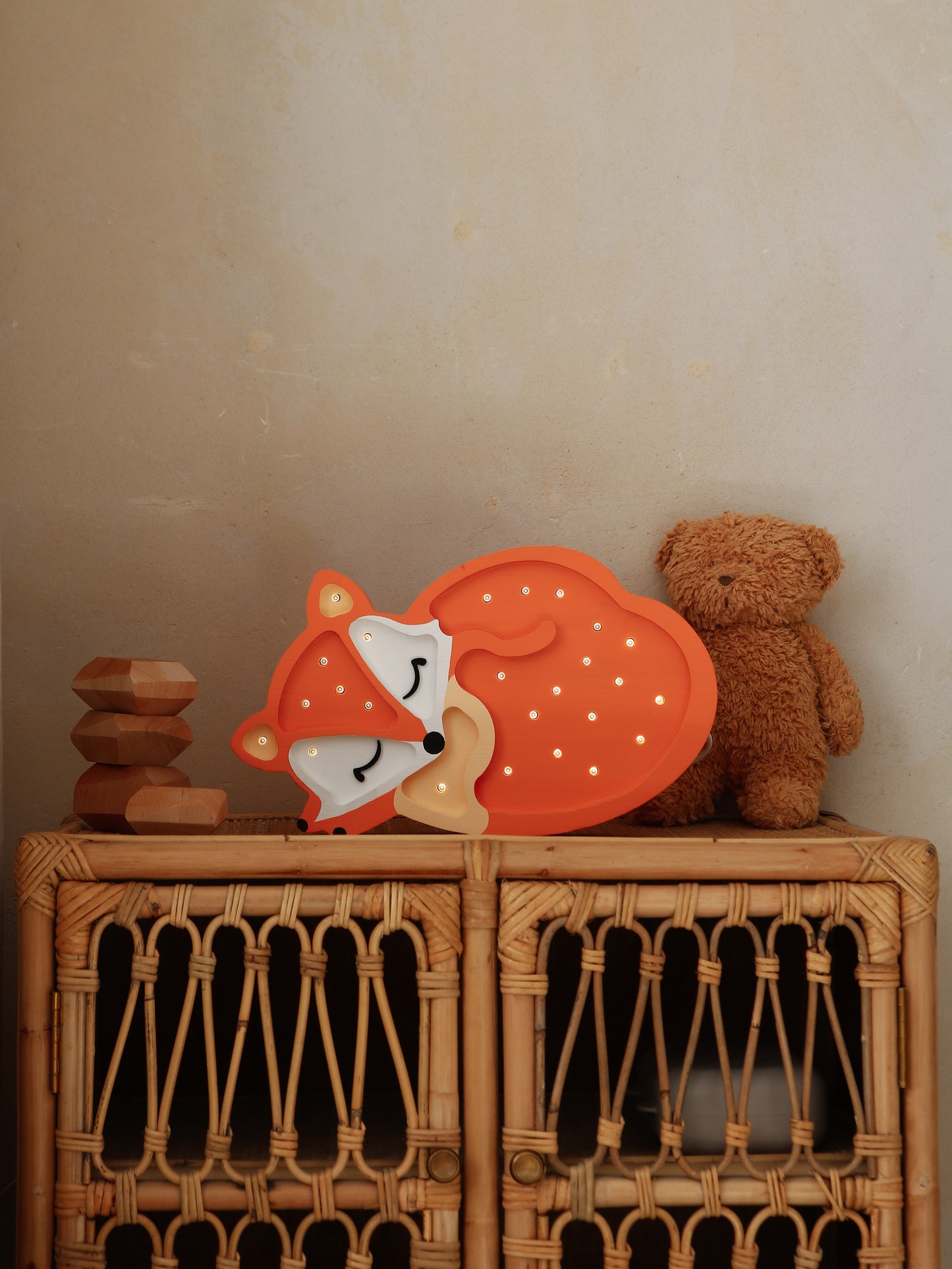Little Lights Fuchs Lampe Nachtlicht | Orange Wild