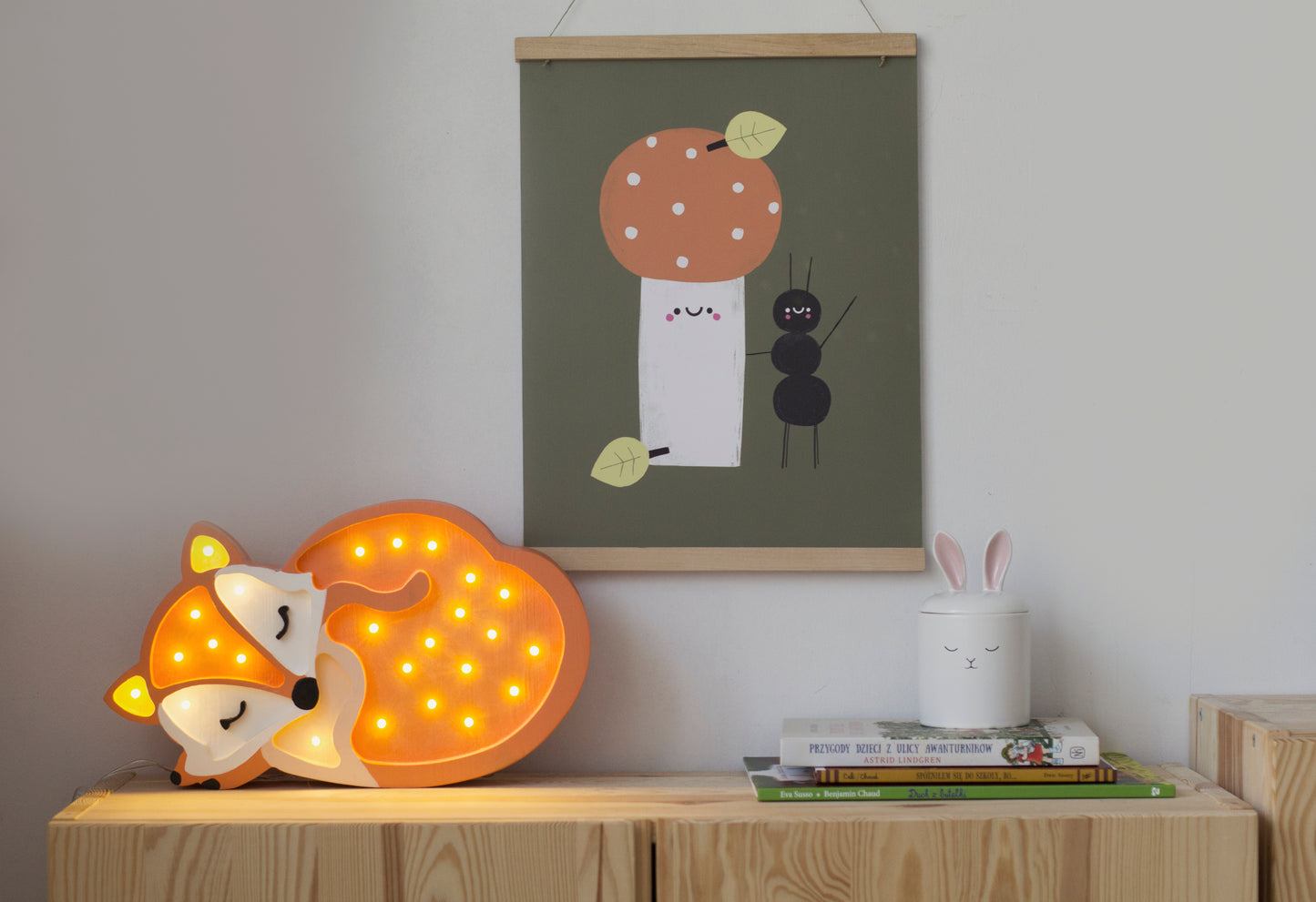 Little Lights Fuchs Lampe Nachtlicht | Orange Wild