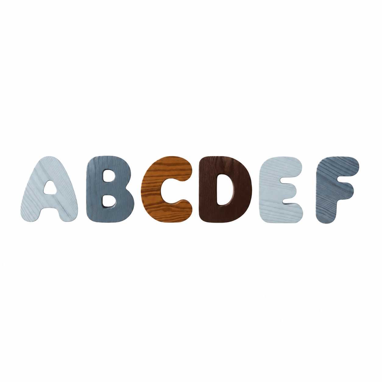 Wooden Bubble Letters | Create Your Own Name