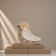 Little Lights Bird Mini Nachtlicht | Kaffee-Beige