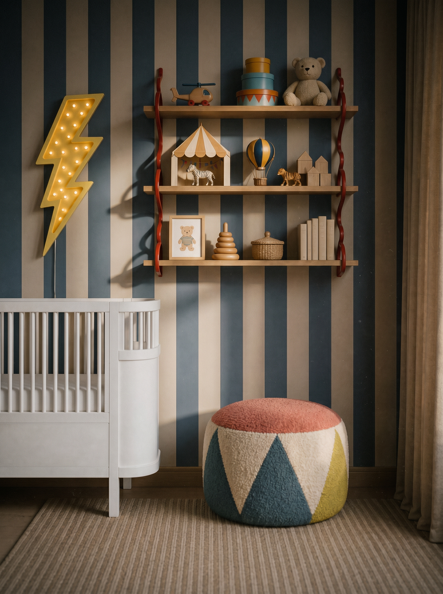 Little Lights Lightning Bolt Night Light | Yellow