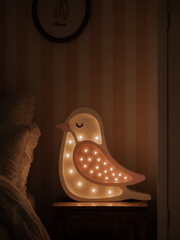 Little Lights Bird Night Light | Creamy Pink