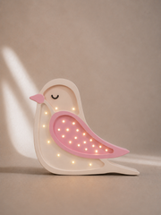Little Lights Bird Night Light | Creamy Pink
