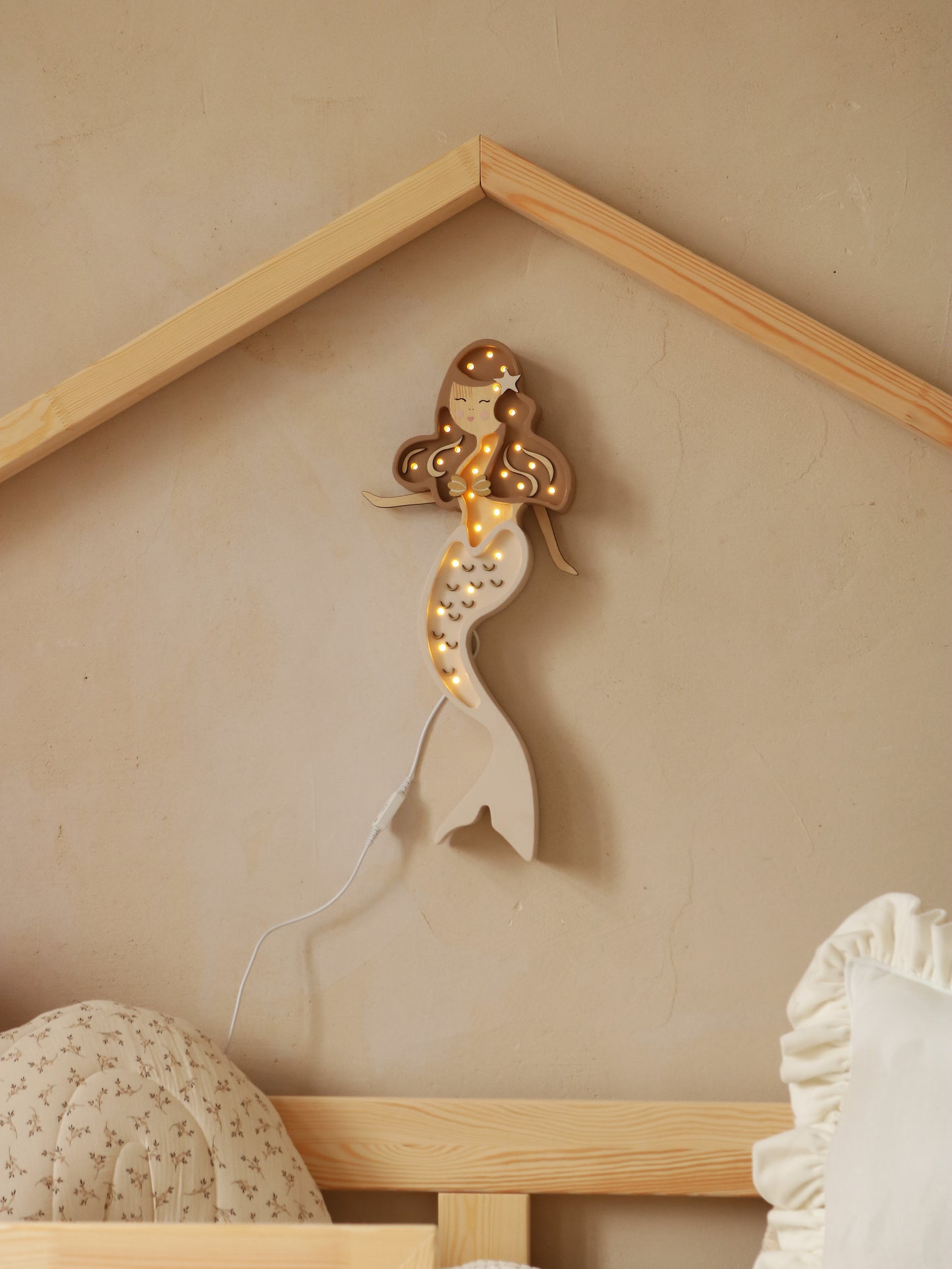Little Lights Mermaid Night Light  | Coffee