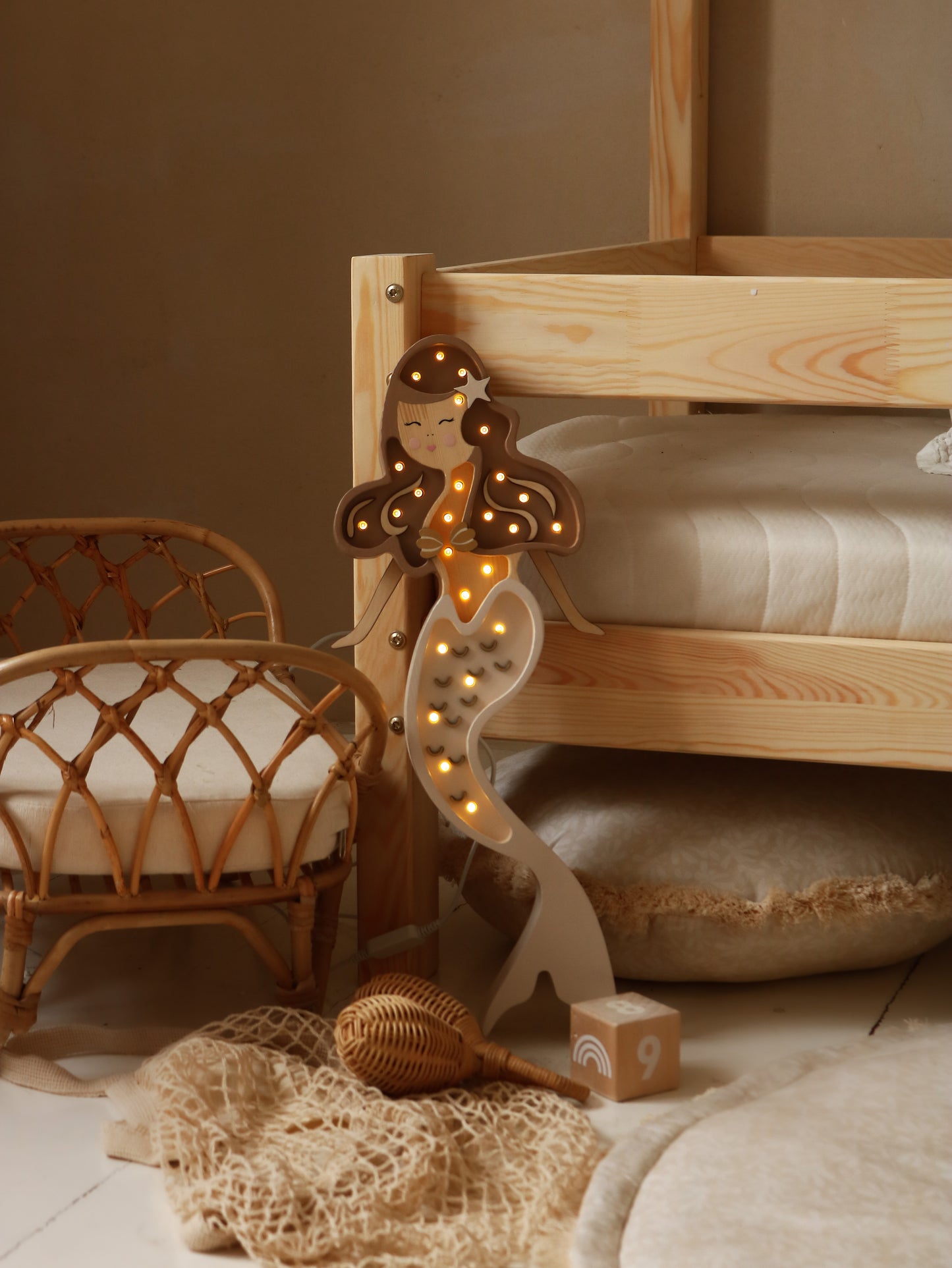 Little Lights Mermaid Night Light  | Coffee