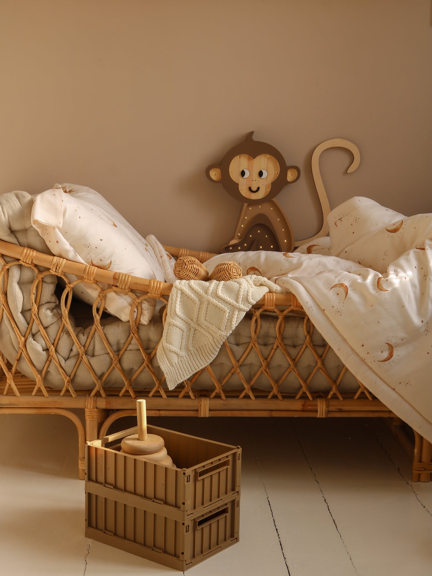 Little Lights Monkey Night Light | Jungle Brown
