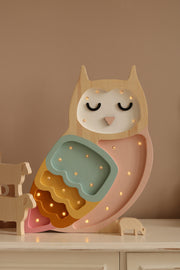 Little Lights Owl Night Light | Retro Rainbow