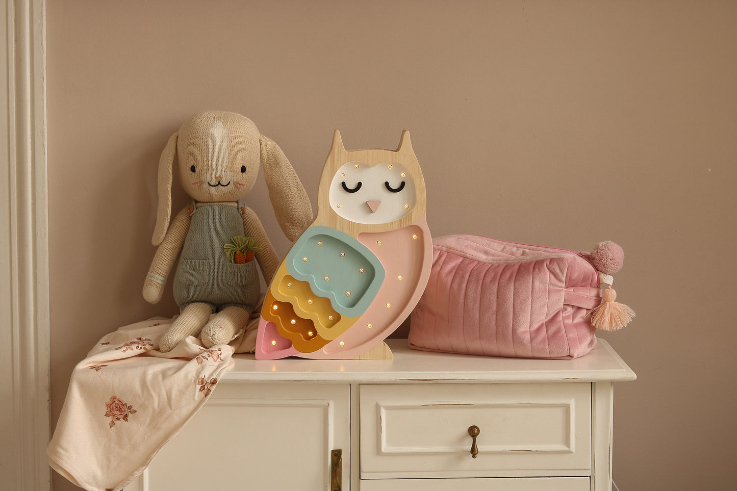 Little Lights Owl Night Light | Retro Rainbow