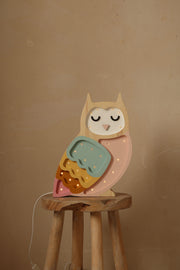 Little Lights Owl Night Light | Retro Rainbow