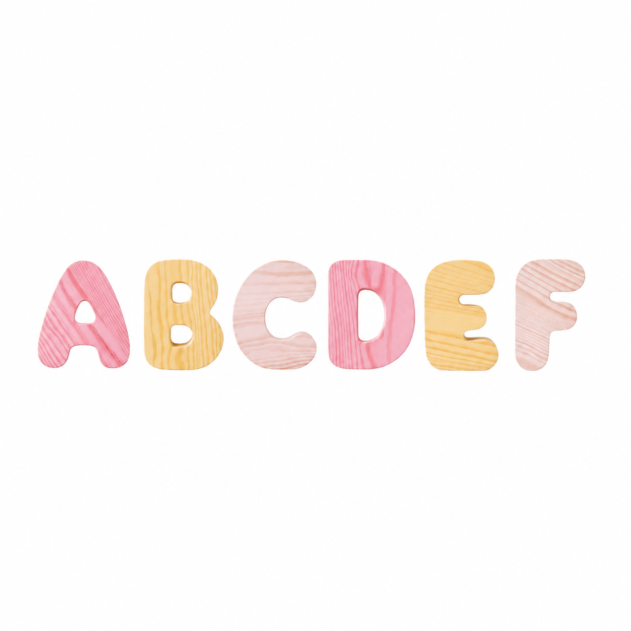 Wooden Bubble Letters | Create Your Own Name